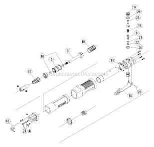 Page A Diagram and Parts List for PTX5 Type 0 Porter Cable Air Tool